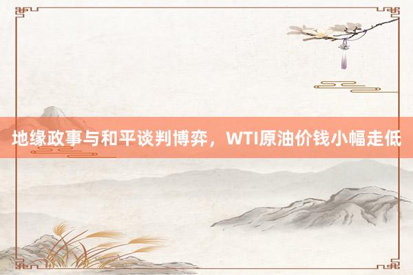 地缘政事与和平谈判博弈，WTI原油价钱小幅走低